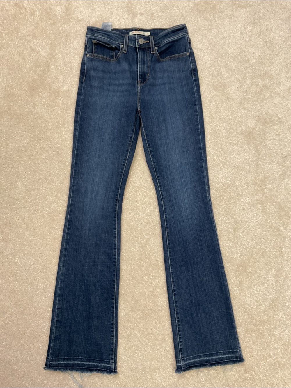 Levi’s 725 High Rise Bootcut Jeans Women’s Size 27 Medium Wash Stretch Denim